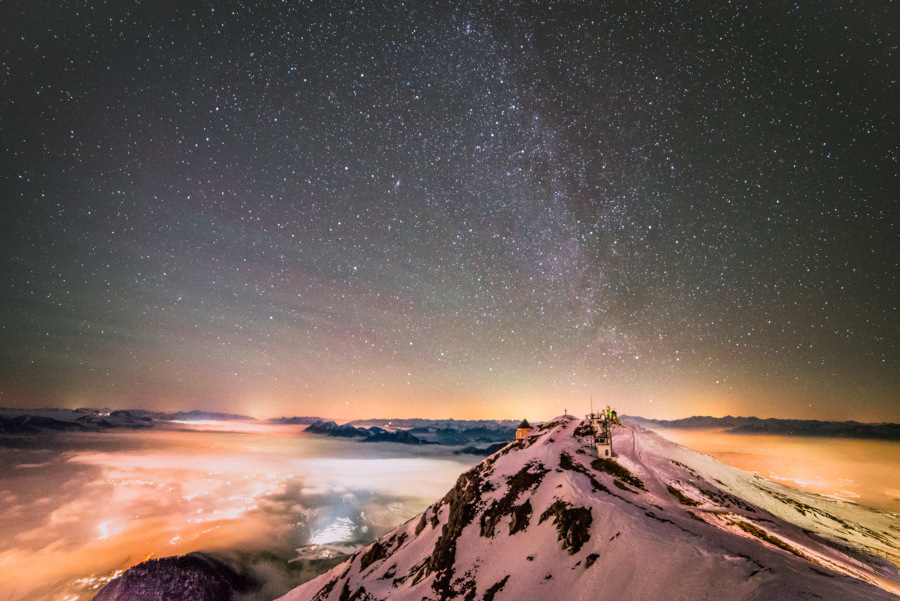 Sterrenkijken tijdens de winter in Oostenrijk zonder skiën