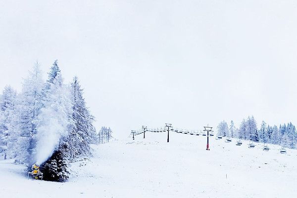 sneeuwkanon in Zauchensee