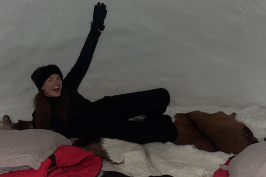 Romantische wintersport: slapen in een iglo