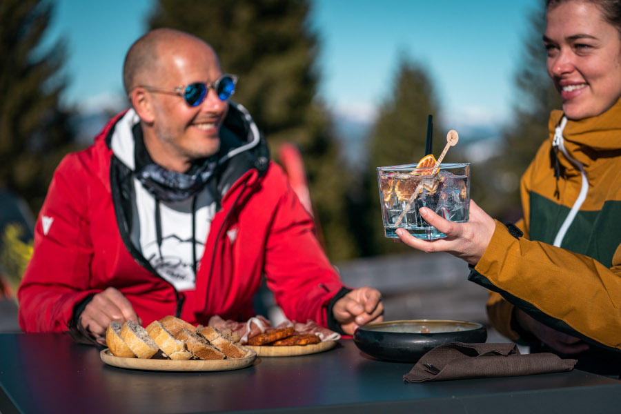 Genieten van zon en sneeuw in Alpe Cimbra. Foto: ®Camilla Pizzini