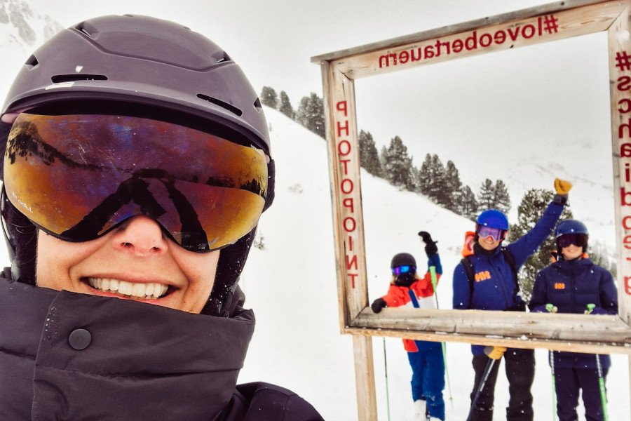 De leukste foto's maak je toch tijdens een wintersport.