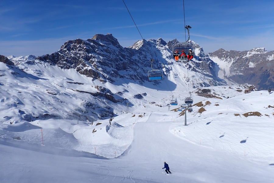 Engelberg is ideaal voor een wintersport in april.