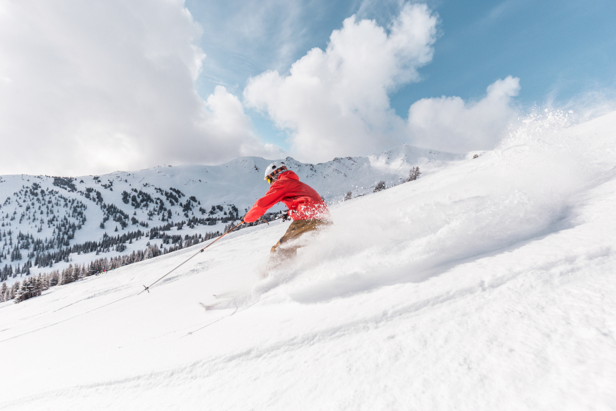 Wintersport Marmot Basin.