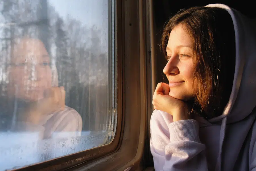 Vanuit de trein is het uitzicht ook nog mooier. (Foto NS International)