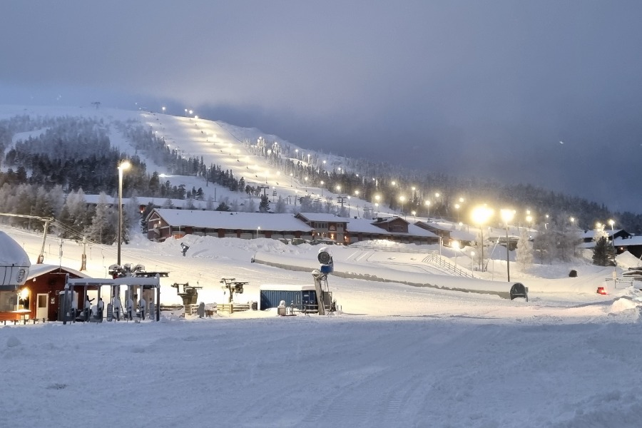 Pistes in skigebied Stöten.