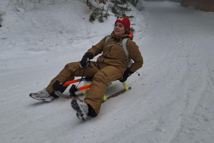 In Špindlerův ligt de langste rodelbaan van Tsjechië.
