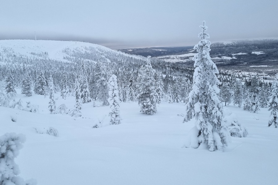 Skigebied Stöten, Zweden.