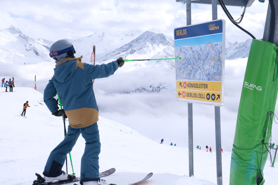 Arena Tour in Zillertal Arena: skitocht langs Köningsleiten, Gerlos, Zell am Ziller en Krimml