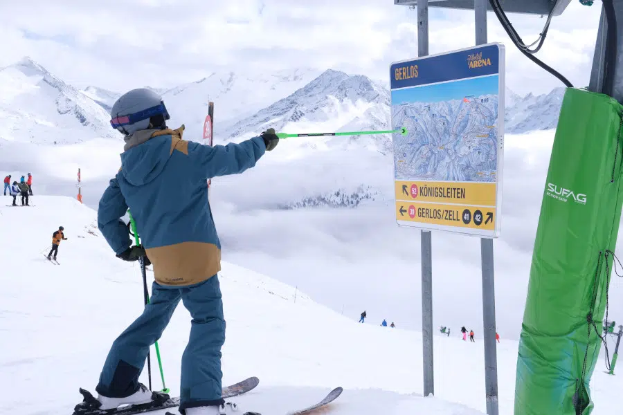 Arena Tour in Zillertal Arena: skitocht langs Köningsleiten, Gerlos, Zell am Ziller en Krimml