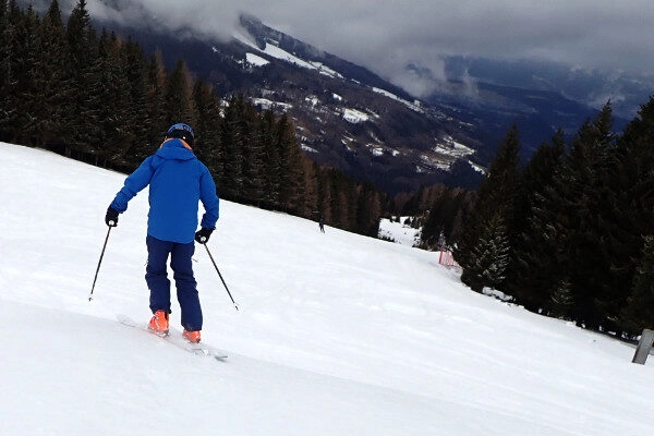 Ski test op de piste