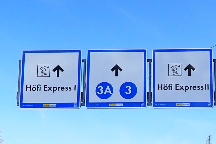 De pistes bij de Hofi Express.