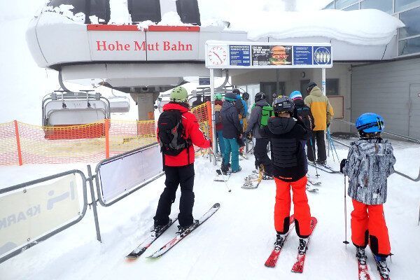De piste rondom de Hohemutbahn in Kühtai