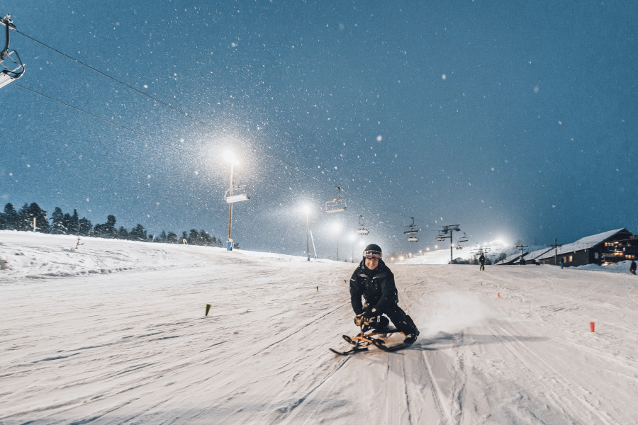 Rodelen in Idre Fjäll