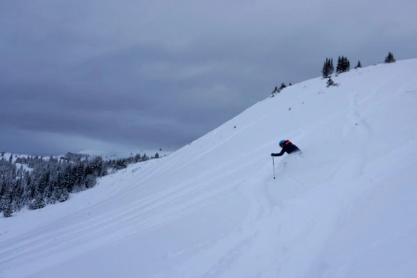 Poeder skien in Jasper