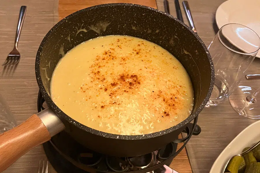 Kaasfondueen in Engelberg