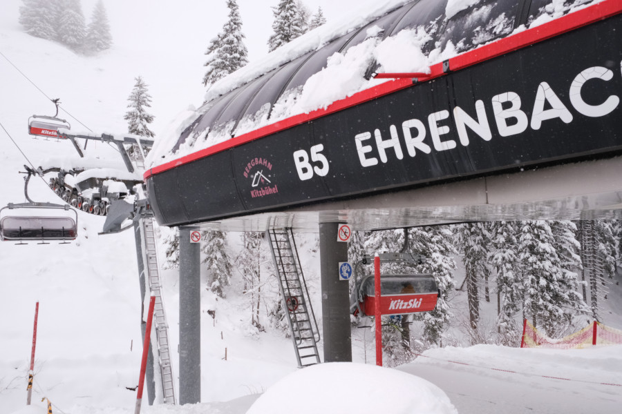 Skigebied Kitzki is groot en erg divers