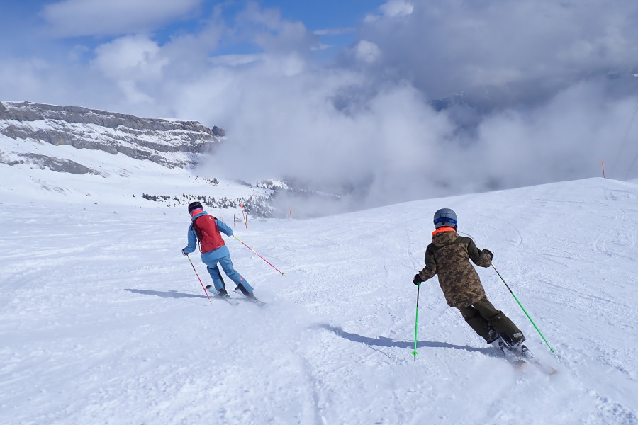 Vandaag was misschien wel de mooiste ski dag van deze winter - Laax
