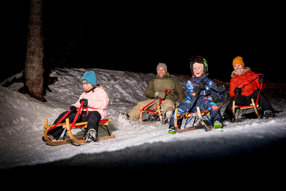 Sleeën en wandelen tussen de boomtoppen