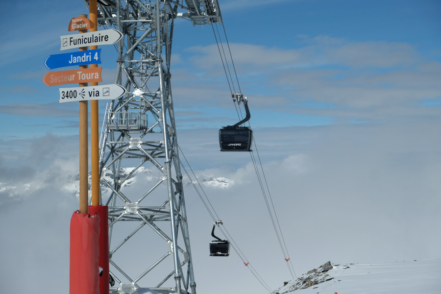Nieuwe Jandri-gondel - snel naar 3.400 meter