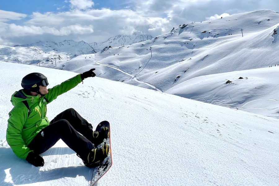 Prachtig weer in skigebied Les Menuires
