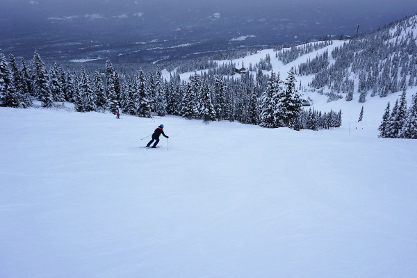 Lange brede pistes in Jasper