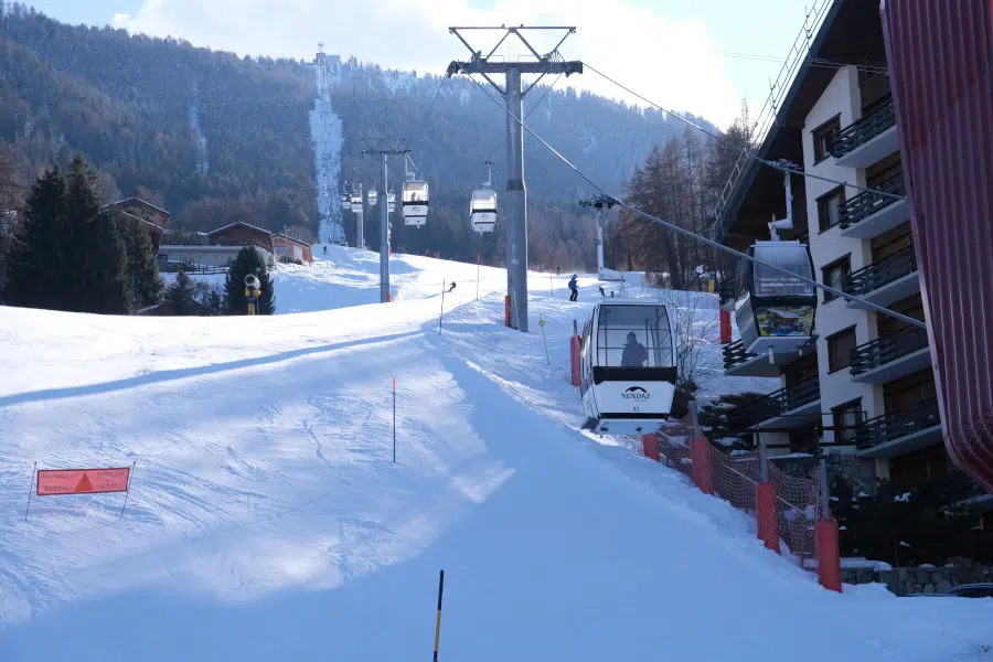 De gondel in Nendaz