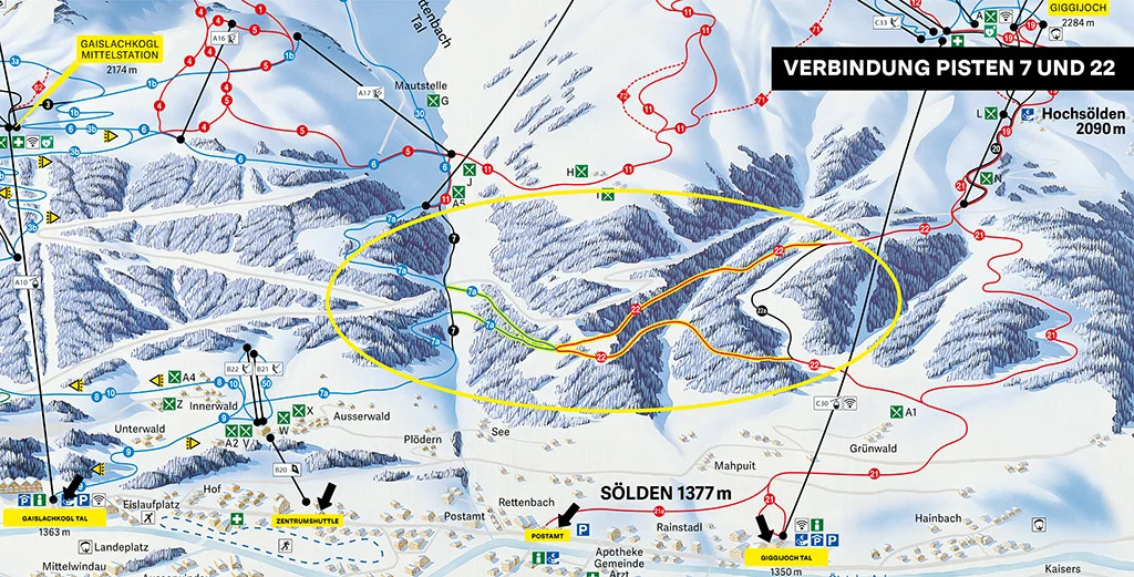 Nieuwe piste in Sölden