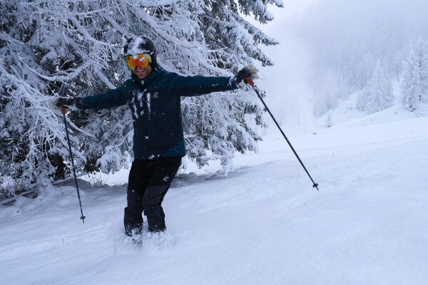 poeder blij, skibril revolution race