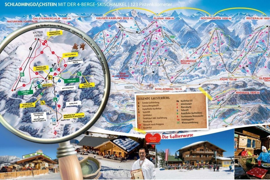 Skigebied Galsterberg - plattegrond