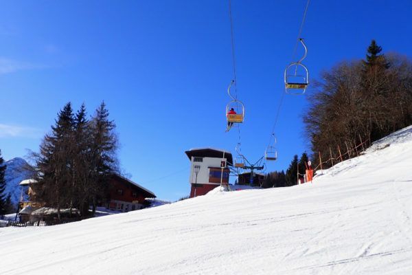 Oude skilift