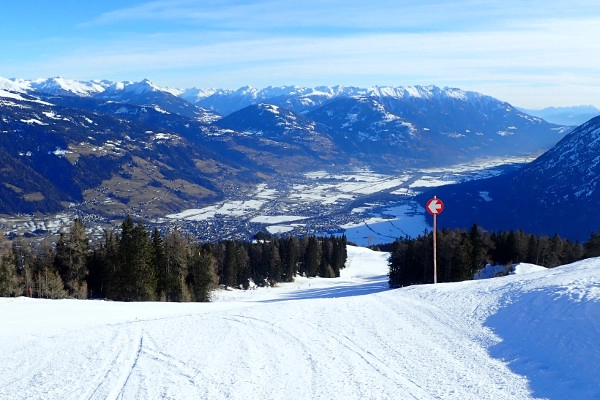 In skigebied Lienz Hochstein zijn de pistes leeg