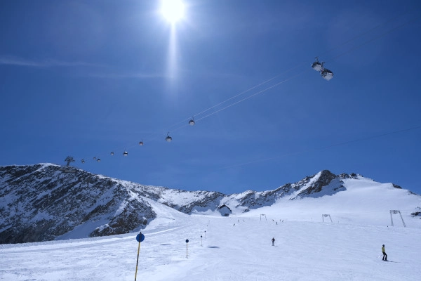 Sölden, zon en sneeuw