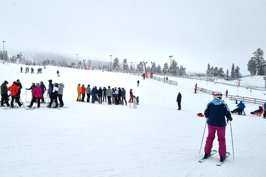 Kindvriendelijk skigebied Lindvallen bij Sälen.