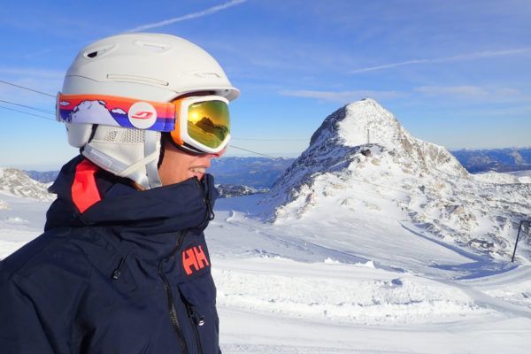 Helmventilatie dicht op de piste deze dagen.