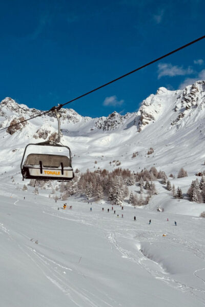 geweldige omstandigheden op de pistes in Skirama Dolomiti - Italië