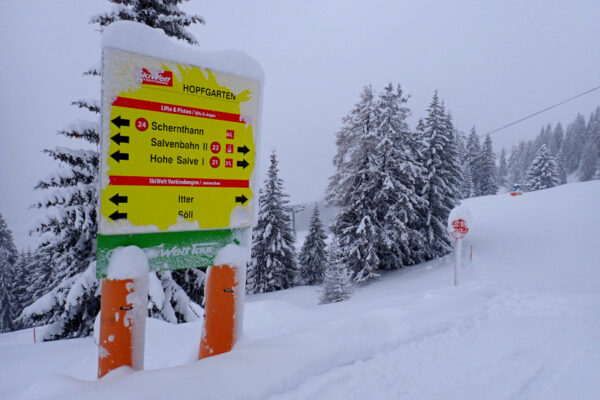 Sneeuw genoeg in SkiWelt.