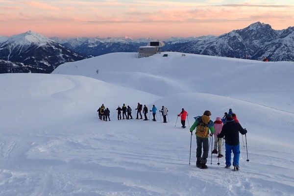 sneeuwschoenwandeling in skigebied Lienz