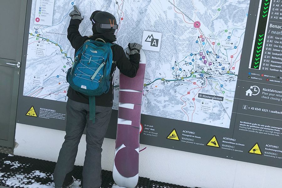 snowboarden Saalbach