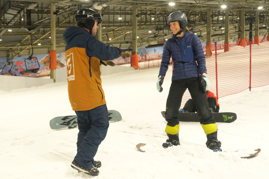 Snowboardles in SnowWorld