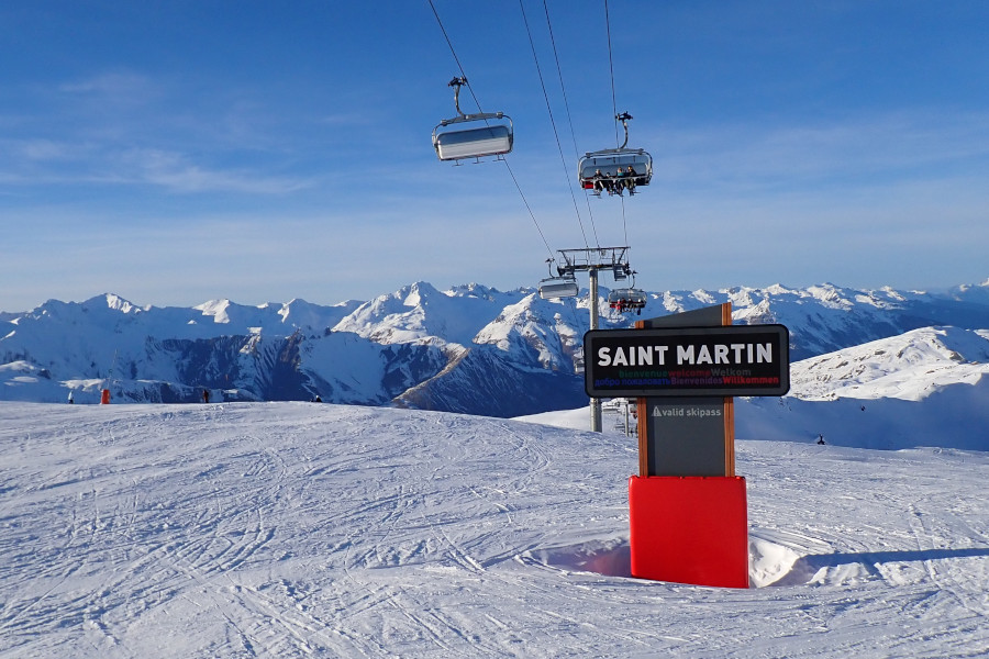 Saint Martin de Belleville, het dorp bij het skistation.