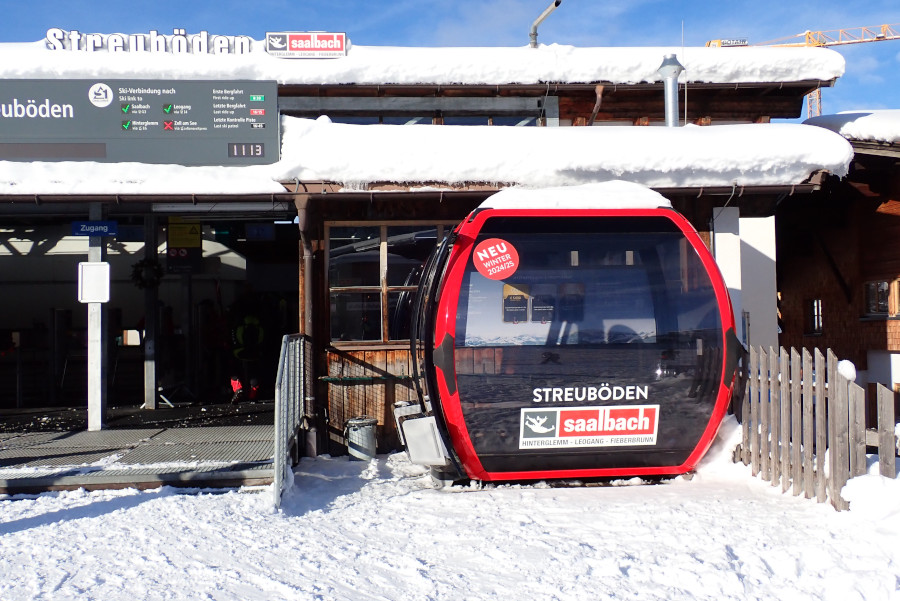 De Streubodengondel net buiten Fieberbrunn