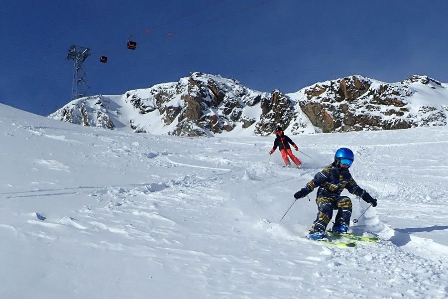 Met een gids off piste