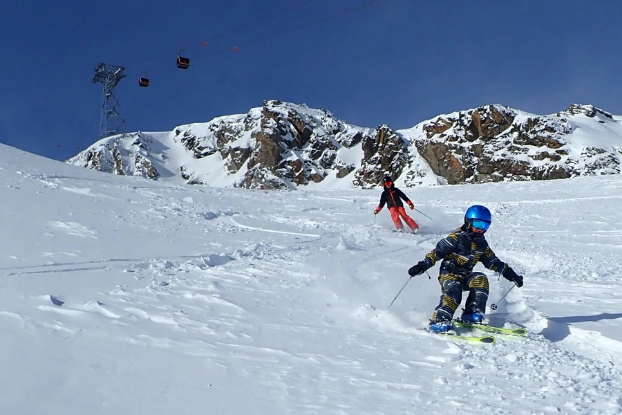 Met een gids off piste