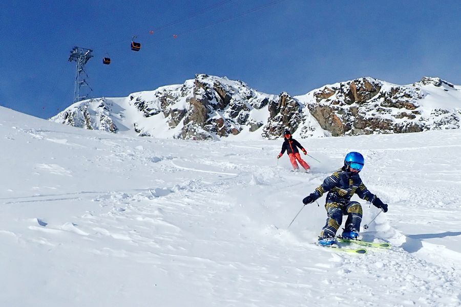 Skigebieden met een gratis skipas: stubaier gletsjer.