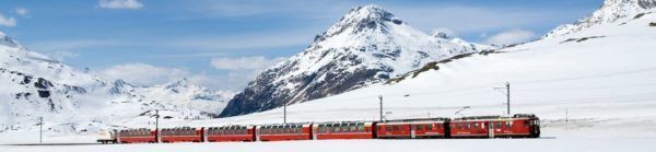 Trein op wintersport naar Oostenrijk