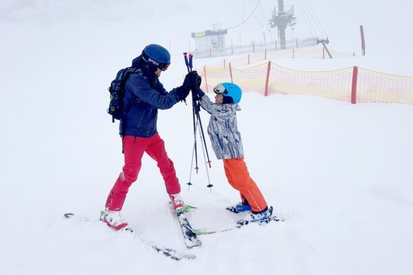 wintersport met kinderen