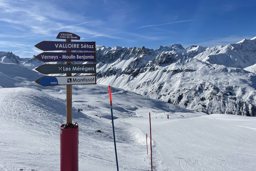 Pistes in skigebied Valmeinier