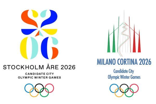 De logo's van de winterspelen 2026