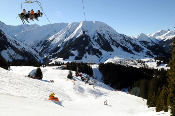 Wintersport in Berwang, klein kindvriendelijk skigebied
